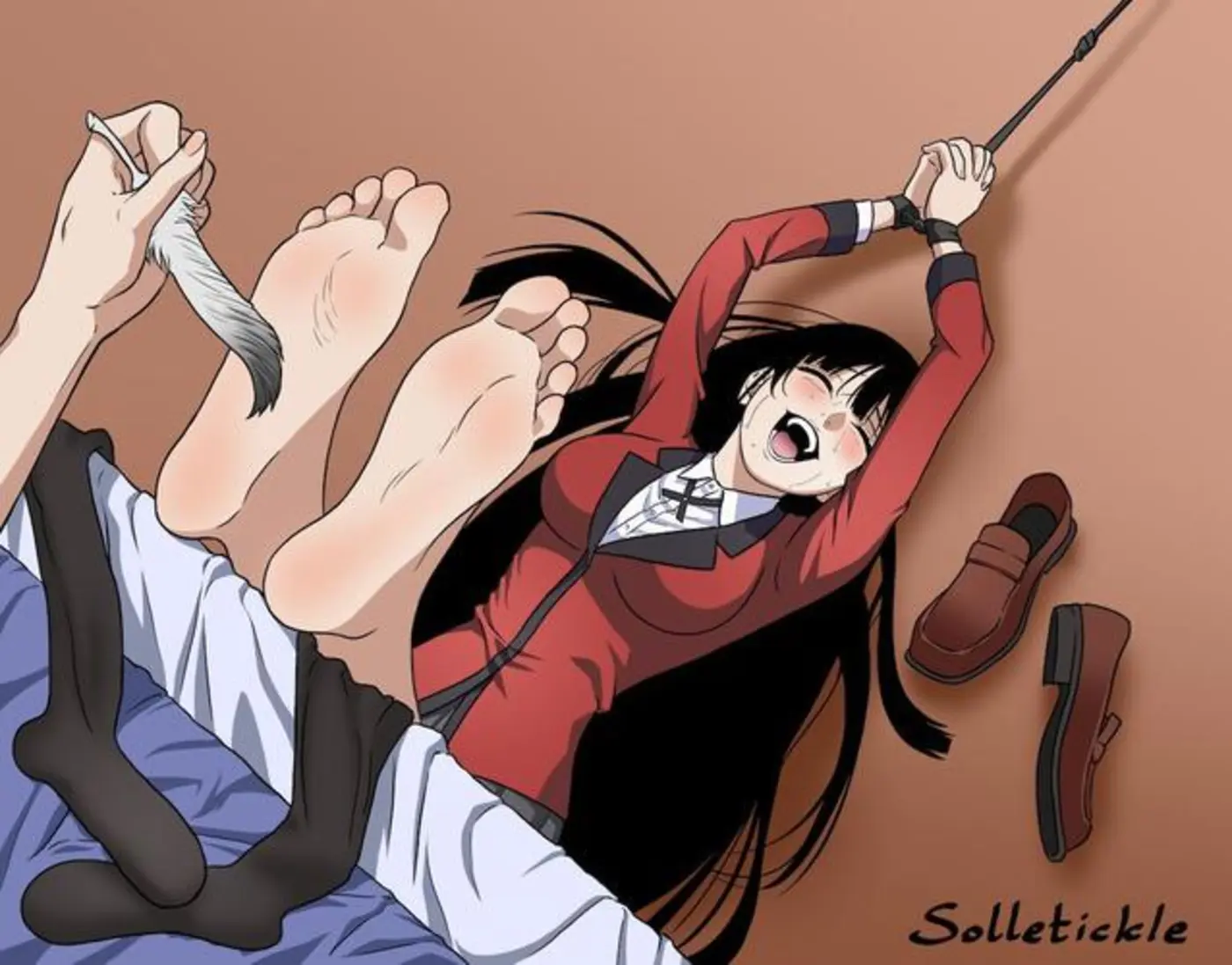 挠脚心